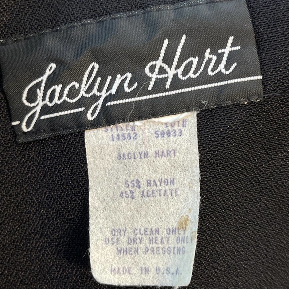 Jaclyn Hart Black with Tan Embroidery Tank Maxi Dress & Jacket Large - Picture 6 of 9